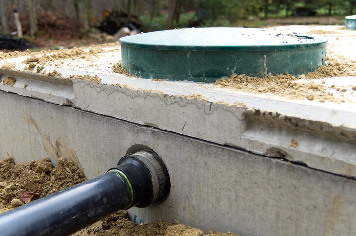 Septic Tank Being Installed In Alachua County, Florida